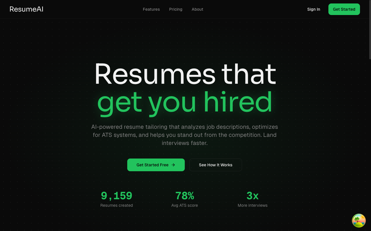 AI-Assisted Resume Builder demo